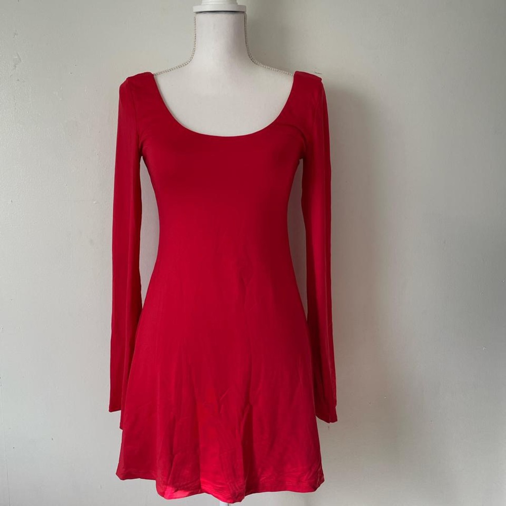 Long sleeve mini dress